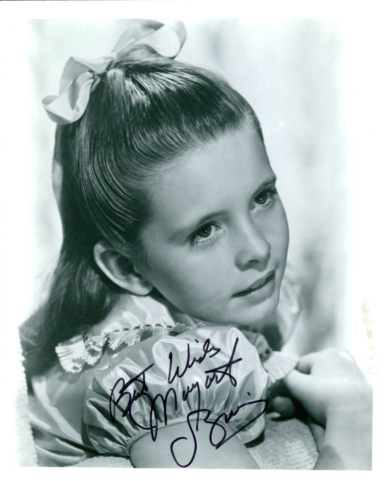 Margaret O'Brien signed 8x10 Photo Poster painting COA