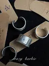 【Musical Genius】Matte Silver Star and Note Ring