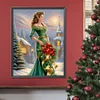 Diamond Painting-DIY Full Round Drill Christmas Girls