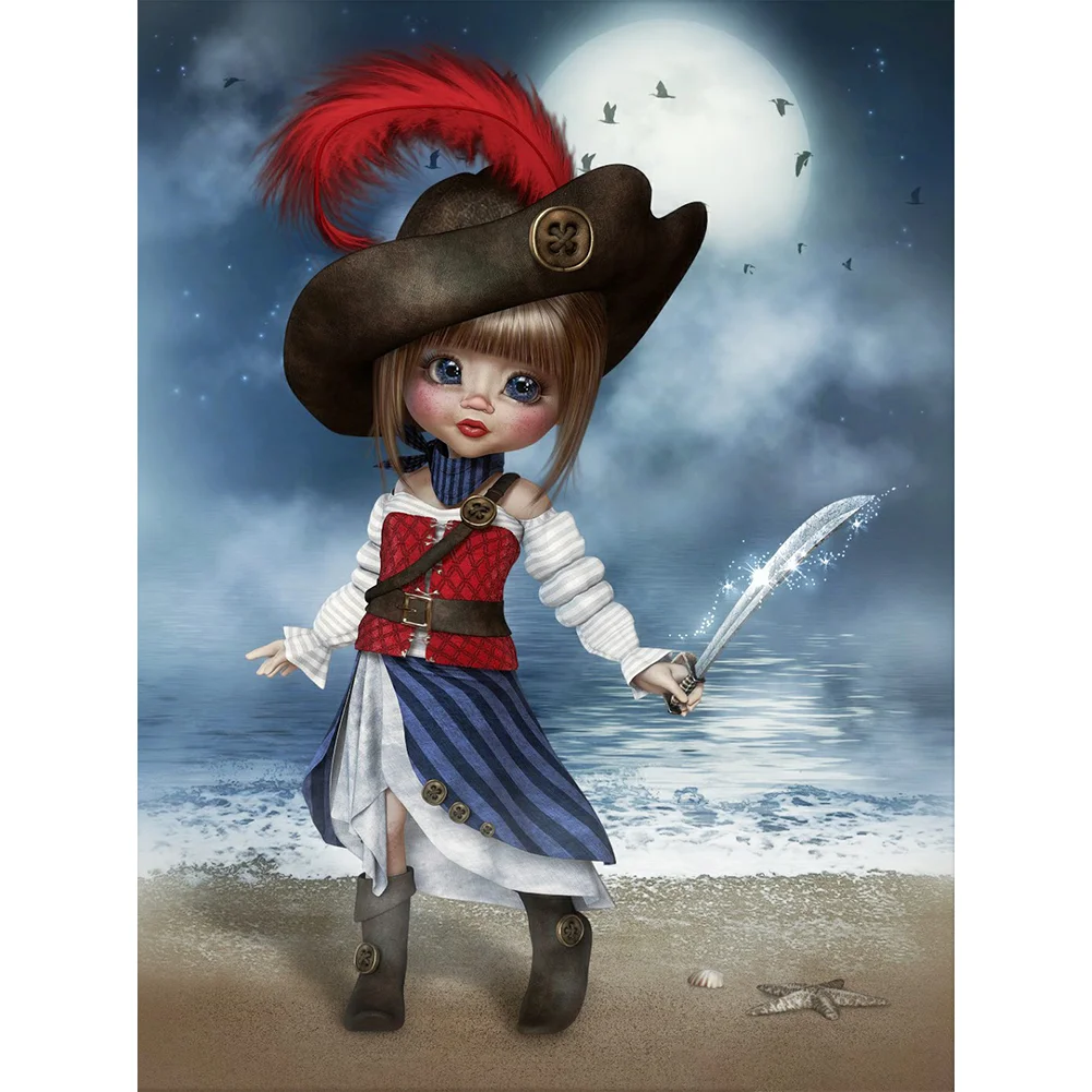 Diamond Painting - Full Round/Square Drill - Gothic Girl(30*40 - 50*60cm)