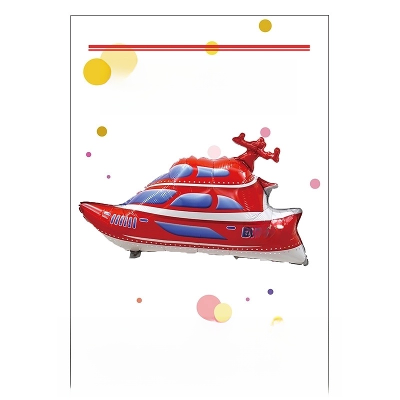 Birthday Cartoon Style Cute Car Airplane Aluminum Film Indoor Party Balloons