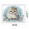 Crowned Owl-14CT Stamped Cross Stitch 27*22cm/10.63*8.66in tapestrymarket