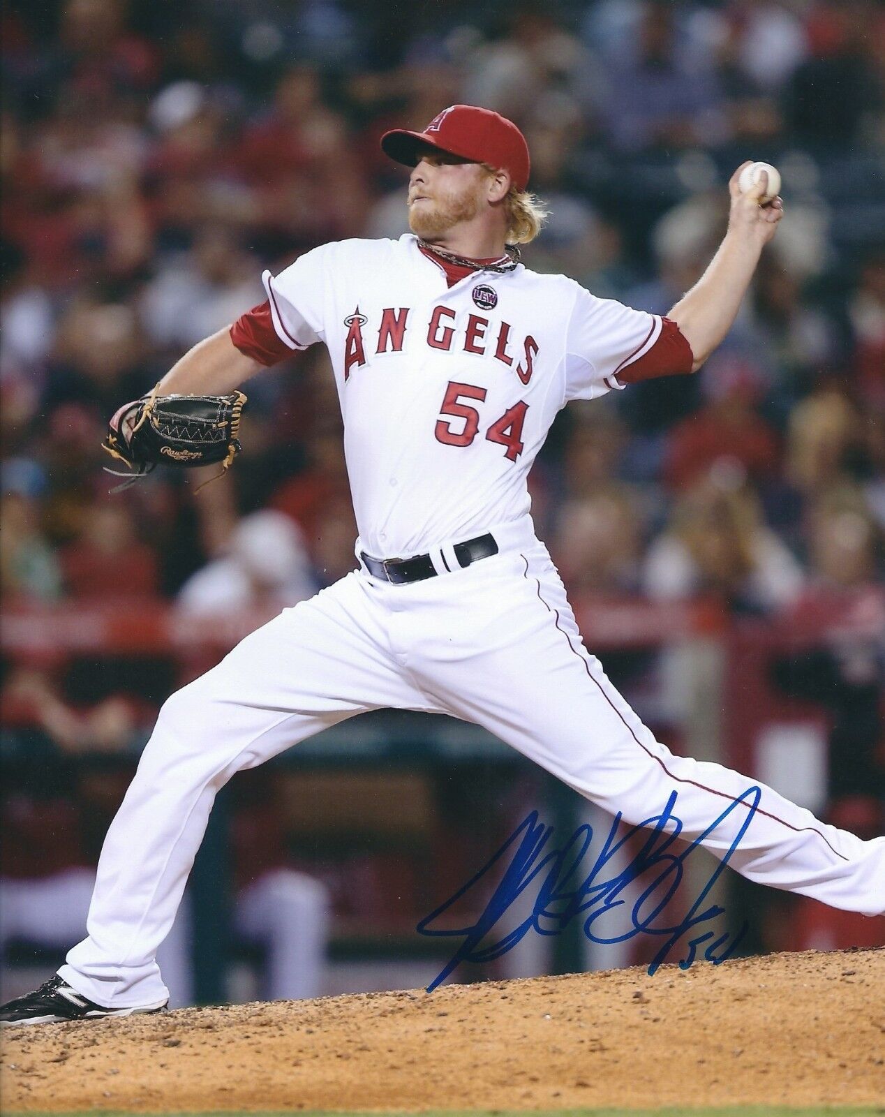 Signed 8x10 BUDDY BOSHERS Los Angeles Angels Autographed Photo Poster painting - COA