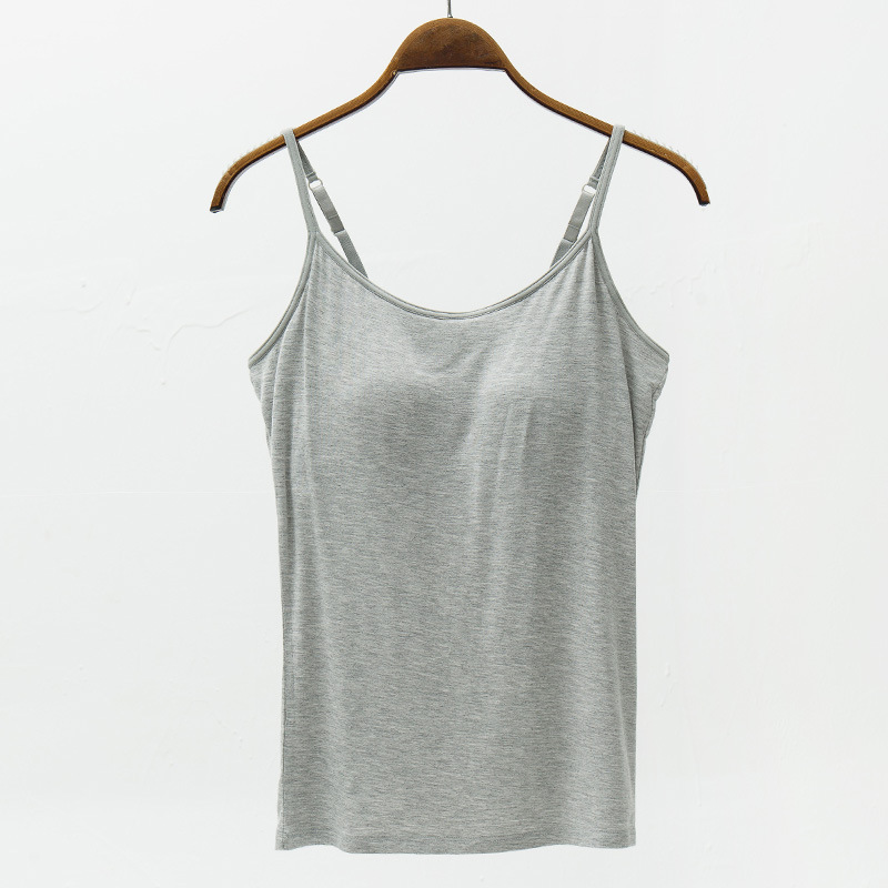  thdmladies Five-finger cup camisole with chest pad wide shoulder strap slim bottoming thedmladies