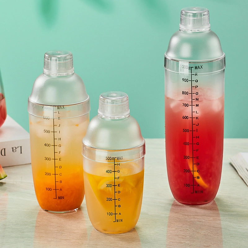 Schick Cup Hand Rocker Pot Shaker With Scale Milk Tea Shop Shake Cup Set Shake Milk Tea Tool Drink Tool