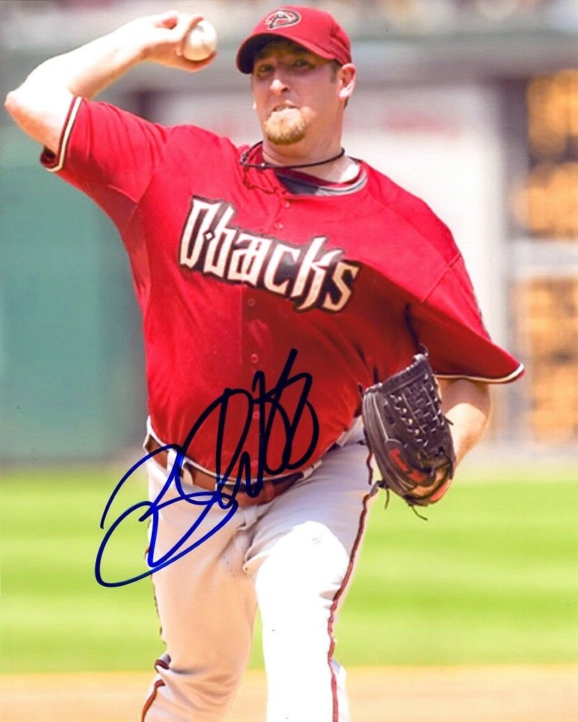 Signed 8x10 BRANDON WEBB Arizona Diamondbacks Autographed Photo Poster painting- COA