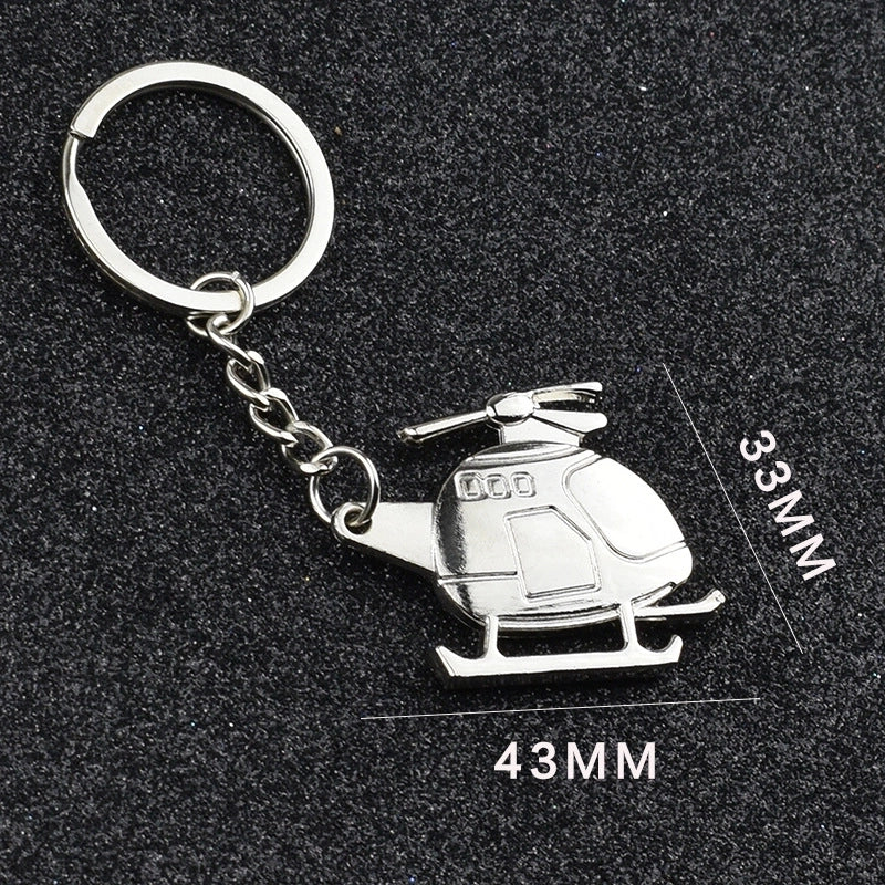 Elegant Minimalist Airplane Zinc Alloy Unisex Women’s Keychain