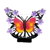 Solar-Powered Wall Lamp Painted Butterflies Decorative Light with Flower LED Waterproof Solar Ambient Landscape Light Hollow Out Wall Decoration Lights for Villa Garden Courtyard Decor
