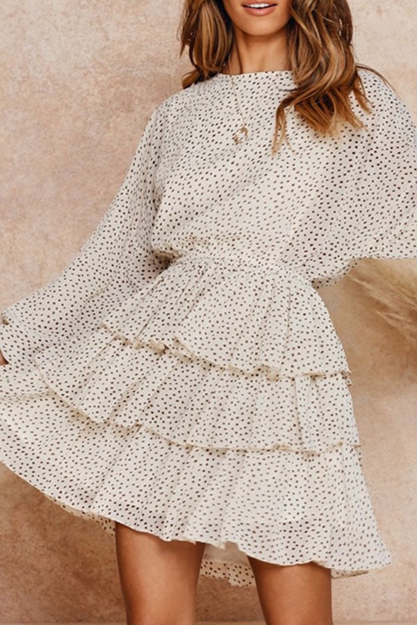 Tiered Layer Printed Ruffle Dress - Shop Trendy Women's Clothing | LoverChic