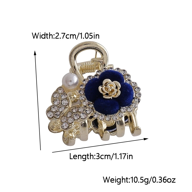 Women’s Chinoiserie Princess Classical Flower Butterfly Imitation Pearl Alloy Rhinestone Artificial Pearls Rhinestones Hair Claws