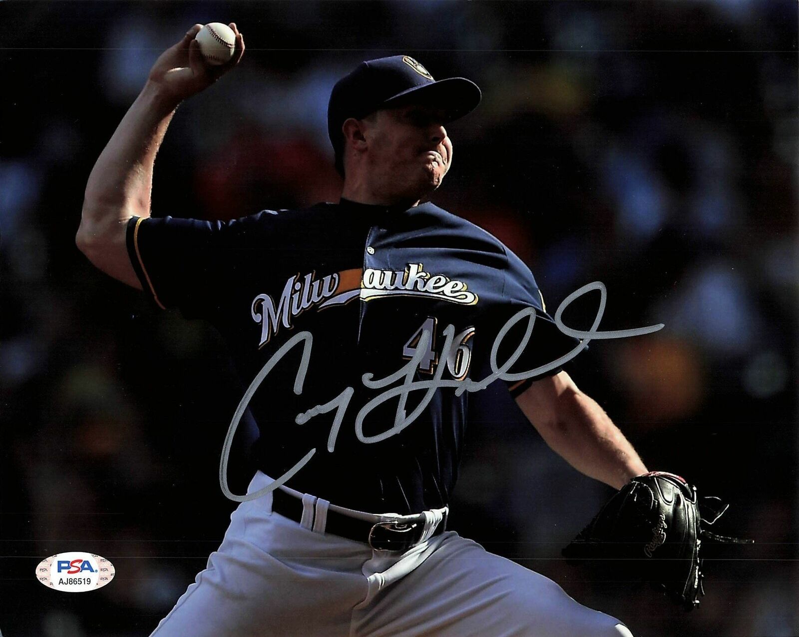 COREY KNEBEL signed 8x10 Photo Poster painting PSA/DNA Milwaukee Brewers Autographed