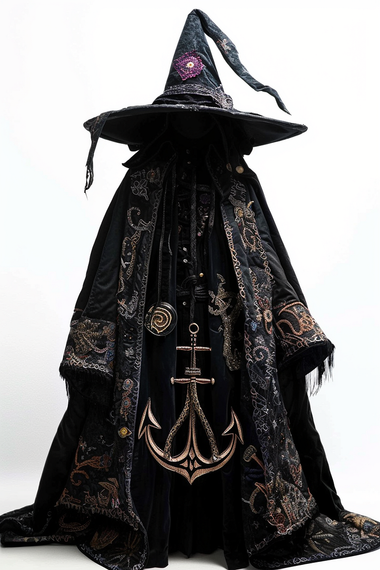 Pirate ship anchor long wizard cape 9b76