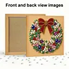 (25x25cm)DIY Pearl Painting Xmas Framed Handmade Pearl Material Art Kit Living Room Decor
