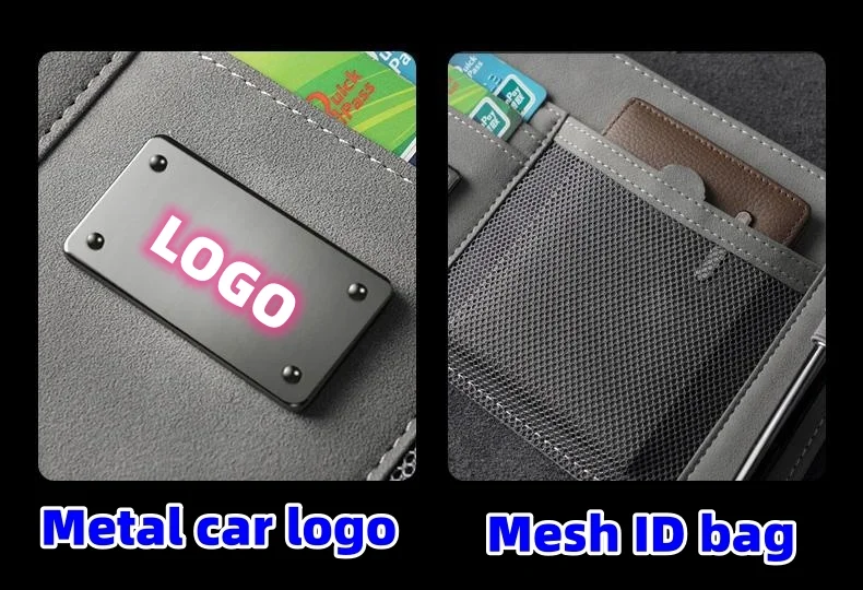 Car sun visor storage rack