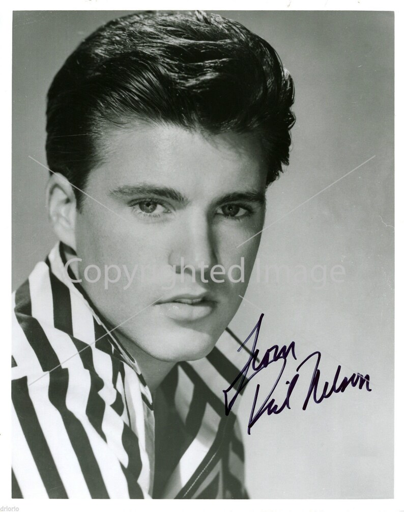 Ricky Nelson BW 8.5x11 Autographed Signed Reprint Photo Poster painting