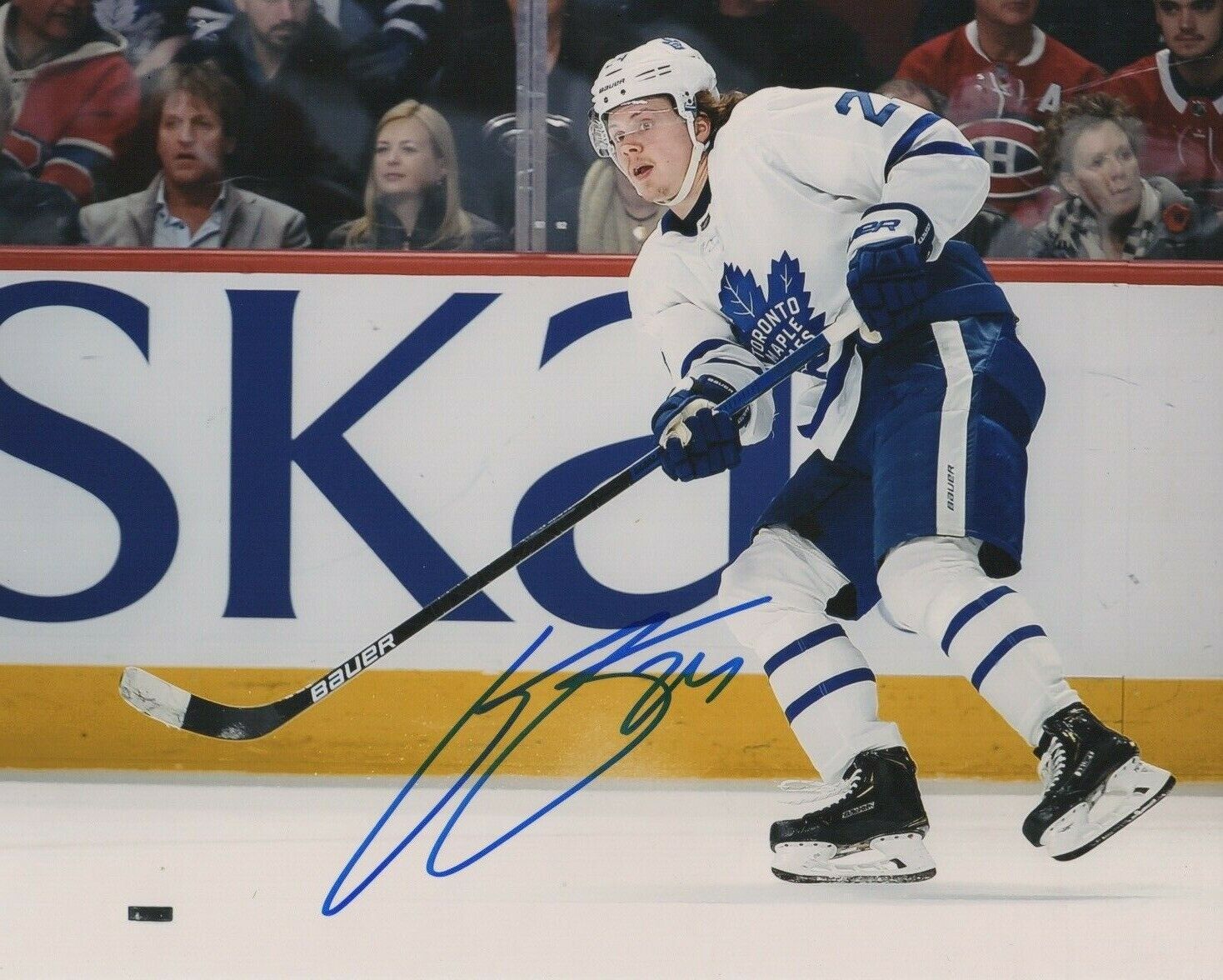 Toronto Maple Leafs Kasperi Kapanen Signed Autographed 8x10 NHL Photo Poster painting COA #6