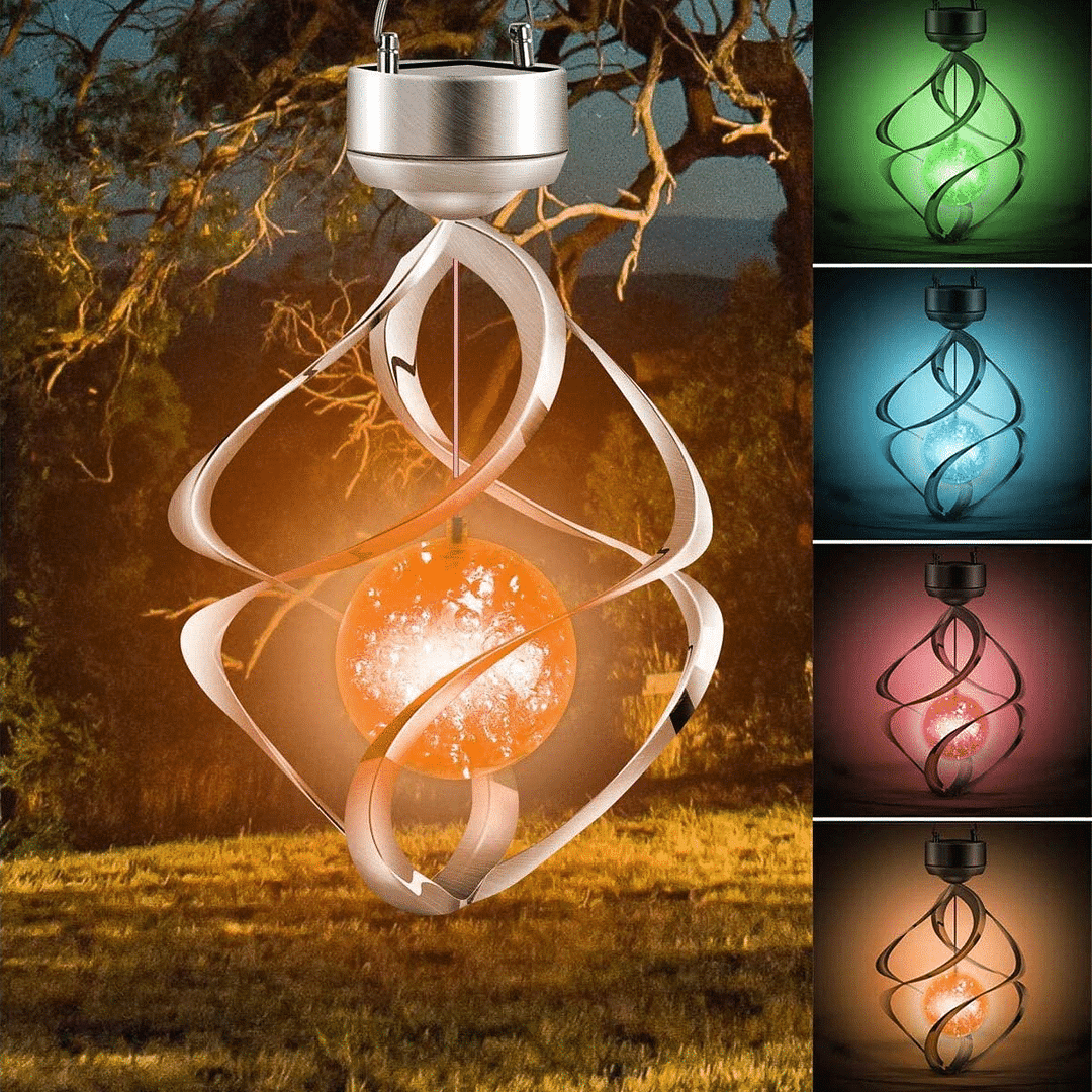 Solar Wind Chime Colour Changing Hanging Light
