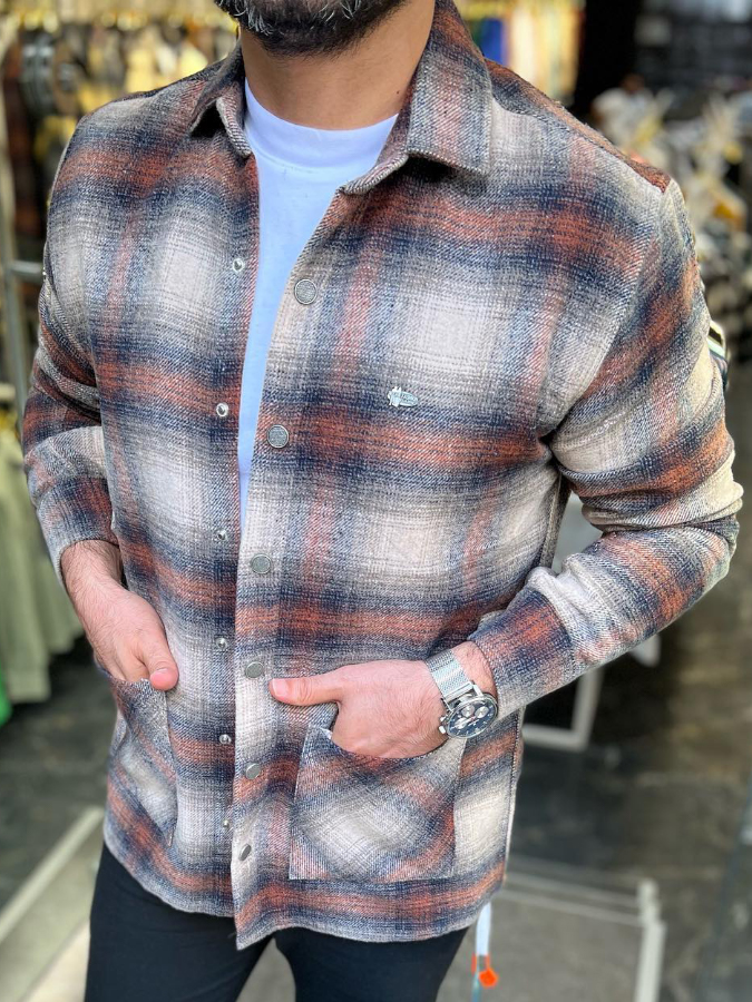 Plaid Long Sleeve Jacket