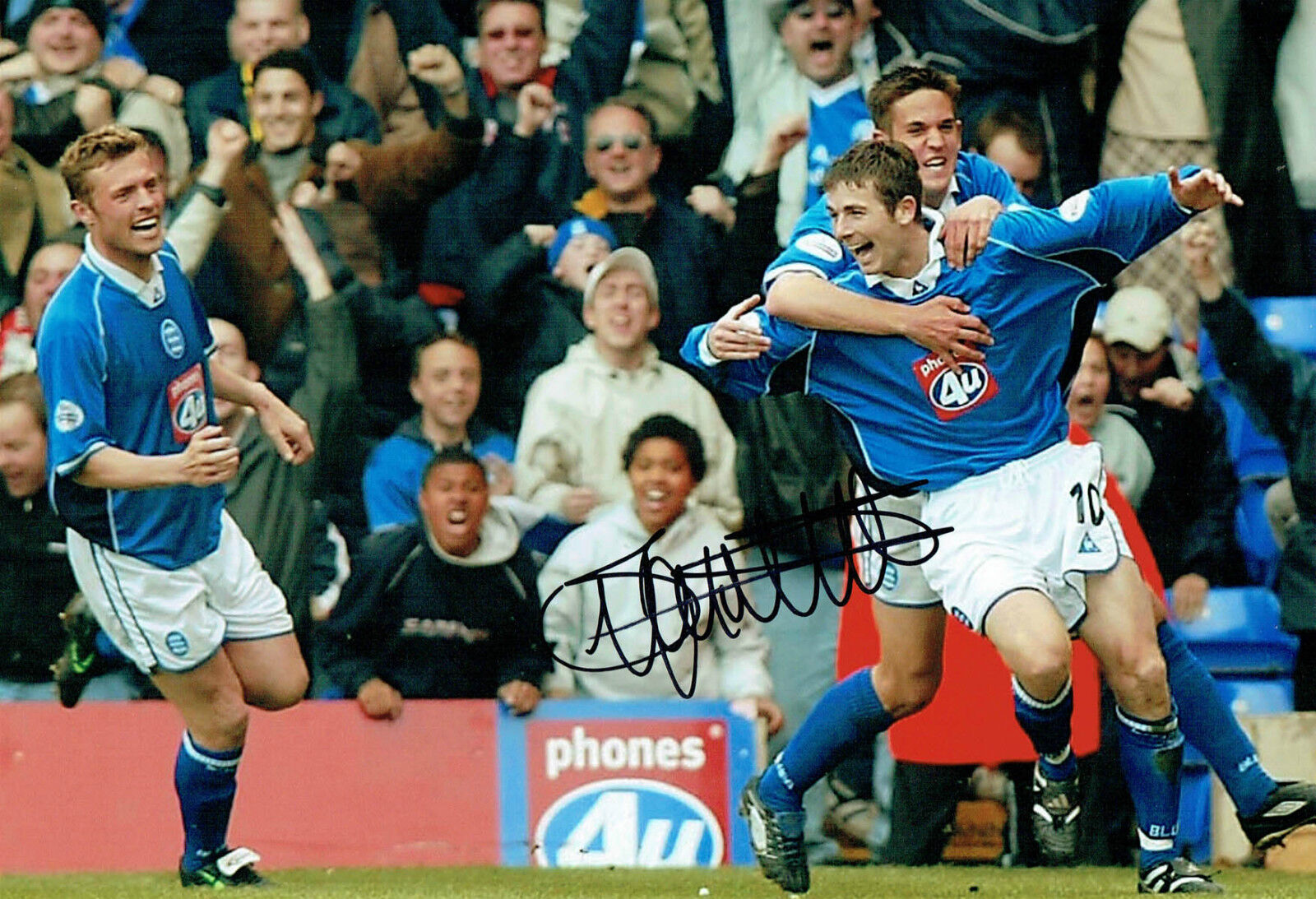 Bryan HUGHES Signed Autograph 12x8 Football Birmingham City Photo Poster painting B AFTAL COA