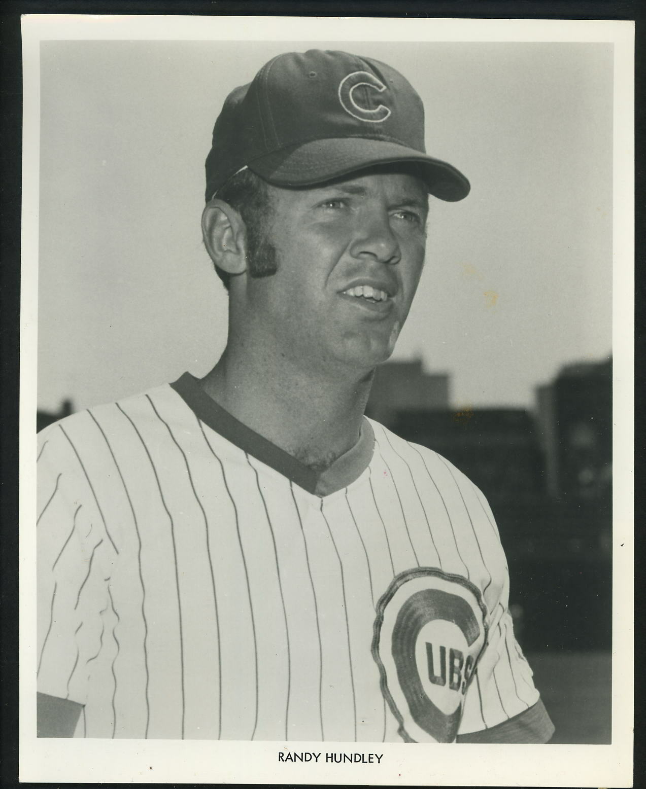 Randy Hundley Chicago Cubs team issued circa 1970 Type 1 Press Photo Poster painting