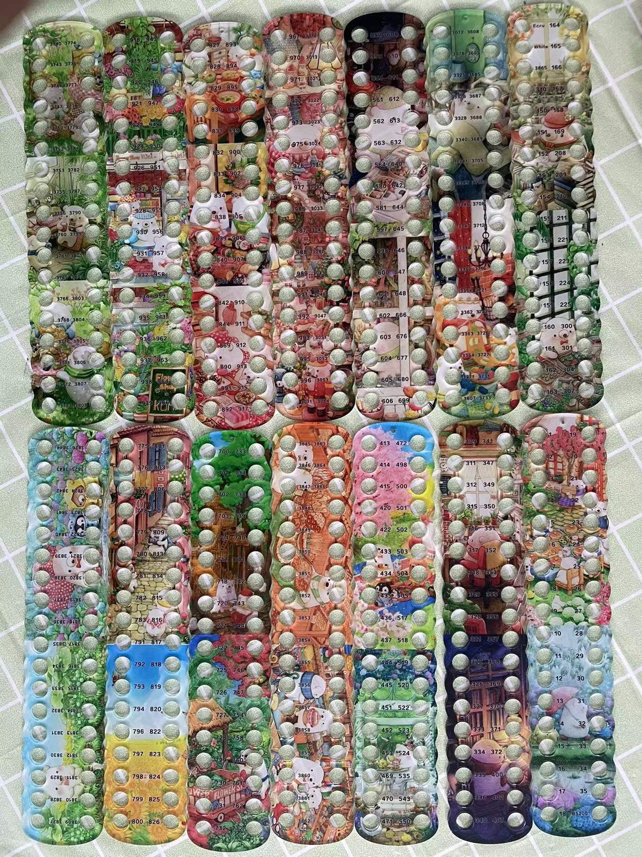 SBX13-14 sets [Little White Bear DMC bilateral wire board] 36-hole cross-stitch wire board Painting Fairy Cross Stitch