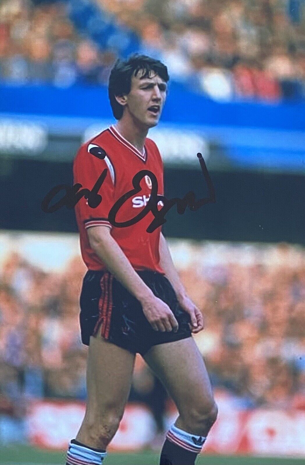 Peter Davenport Genuine Hand Signed Manchester United 6X4 Photo Poster painting 6