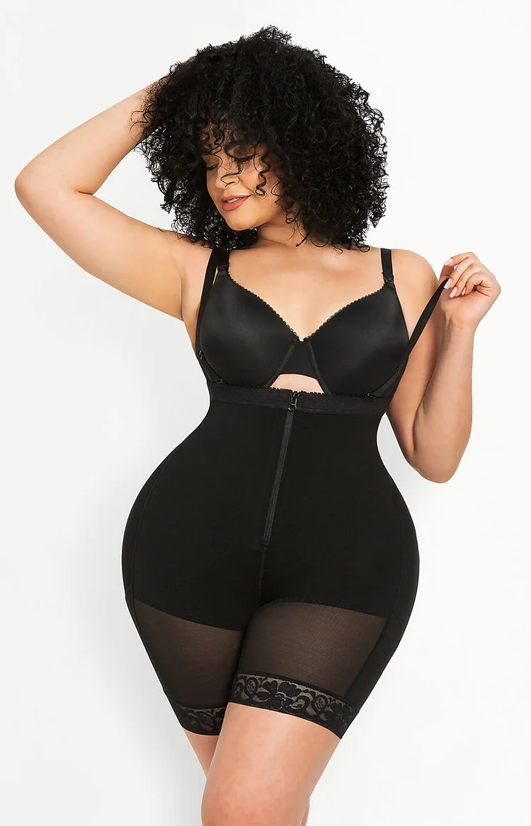 HOT SALE 49% Firm Tummy Compression Bodysuit Shaper With Butt Lifter