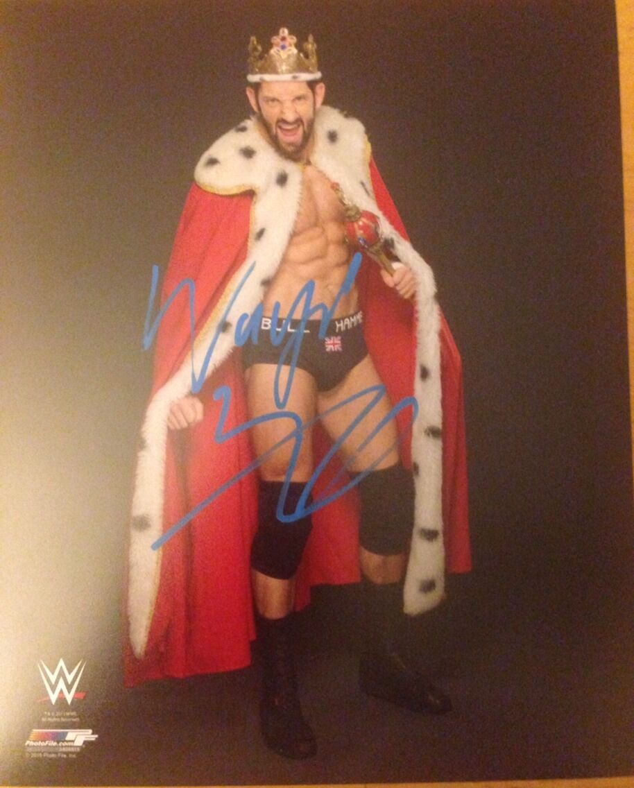 Wade Barrett Signed 8x10 Photo Poster painting OFFICIAL LICENSE WWE PROMO . NXT WWE AEW ROH