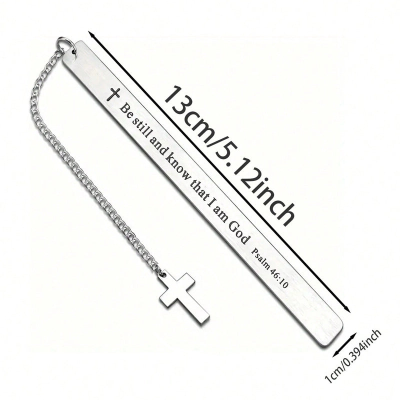 5 Pieces Letter School 201 Stainless Steel Minimalist Bookmark