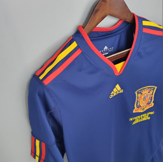 Retro Spain 2010 Away Football T-Shirt Thai Quality