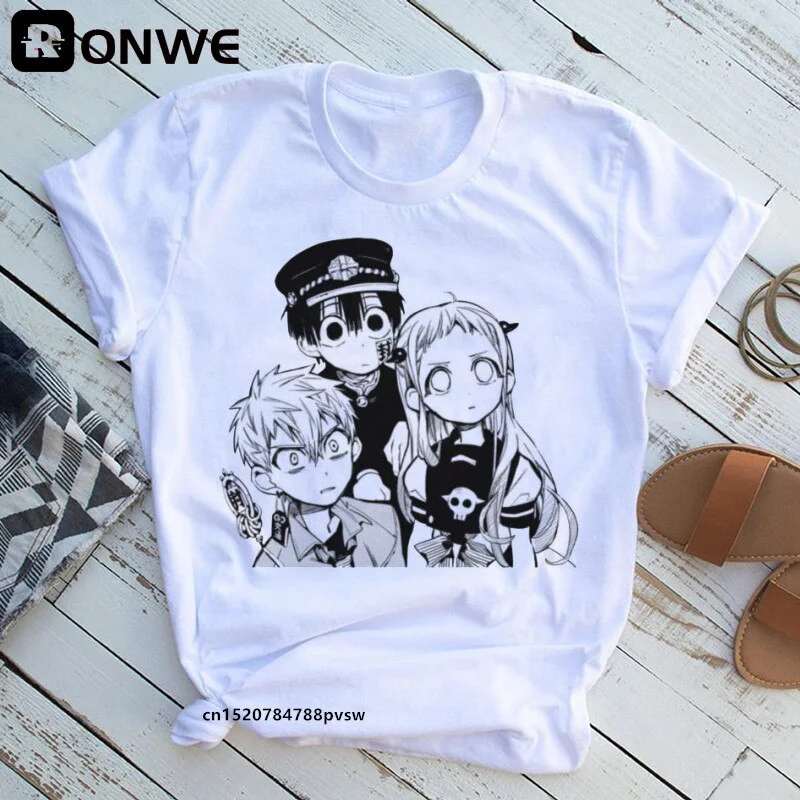 Jibaku Shounen Hanako kun Women Anime T shirt Female 90s Summer Clothing Girl Y2K Fashion T-shirts,Drop Shipping