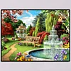 Jardin - Compl&egrave;te Rond Peinture au Diamant  40*30cm