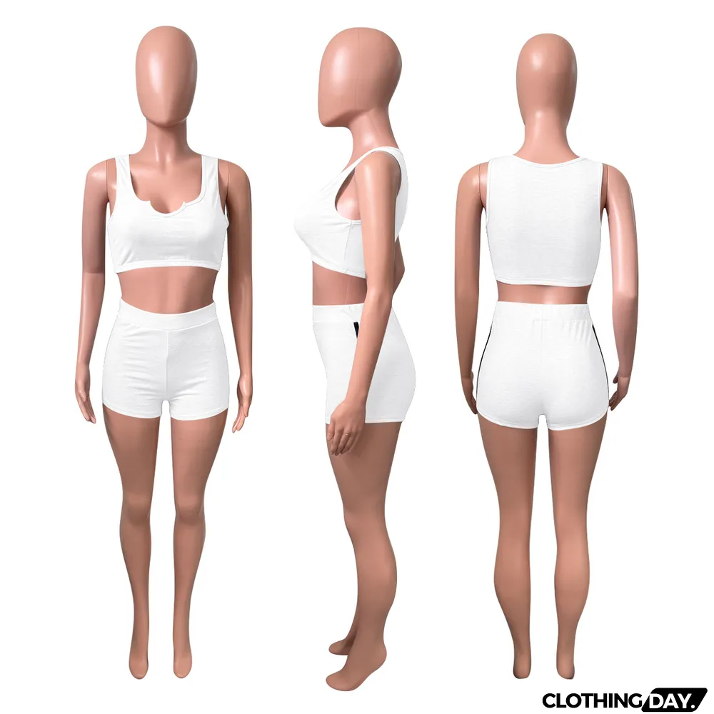 Sports Tank Top And Shorts Two Piece Sets