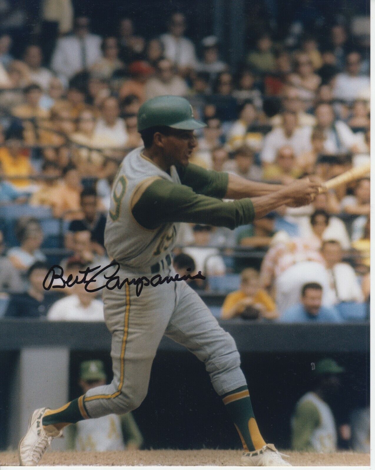 Bert Campaneris #1 8x10 Signed Photo Poster painting w/ COA Oakland A's