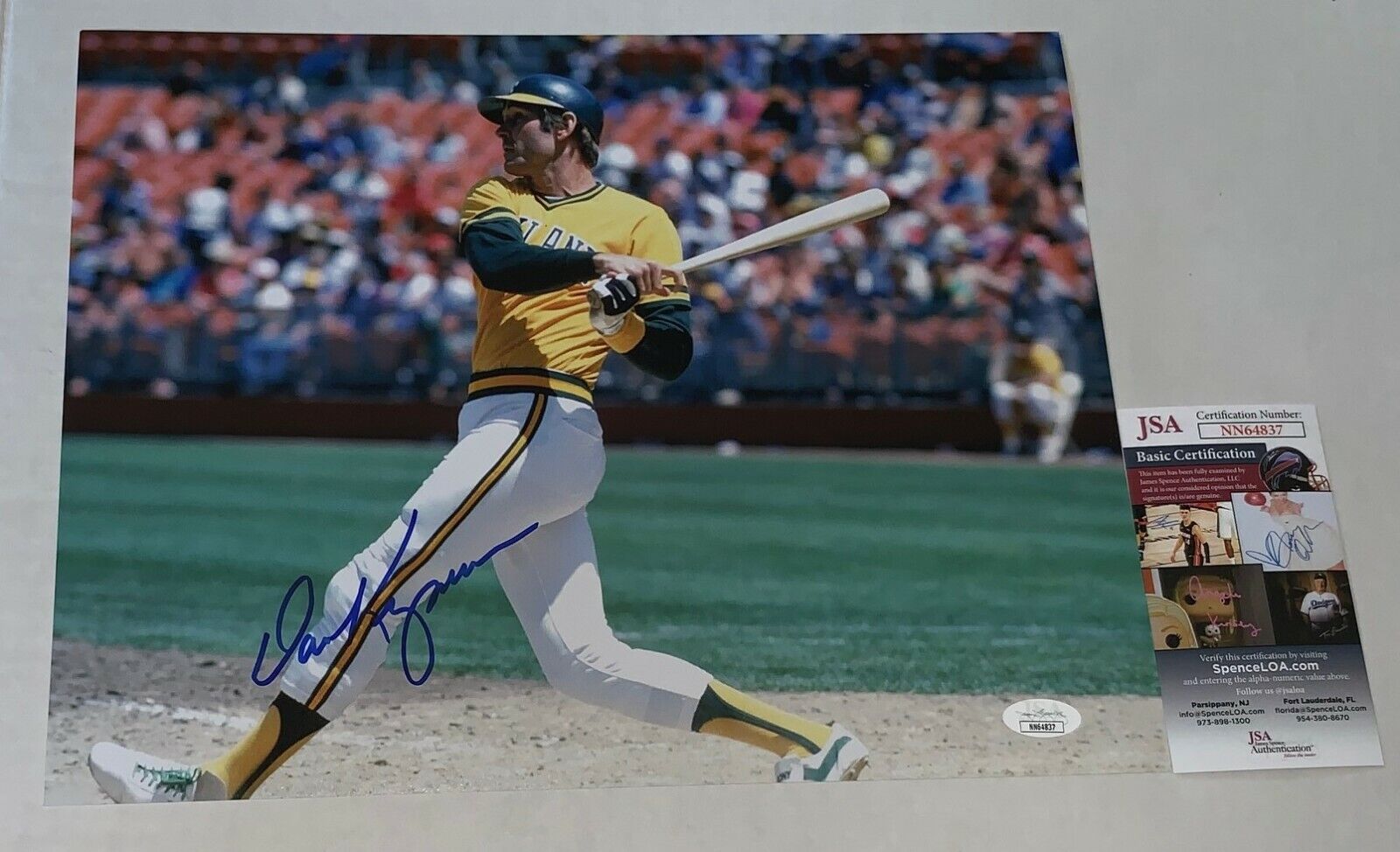 Dave Kingman signed Oakland Athletics A's 11x14 Photo Poster painting autographed 2 JSA