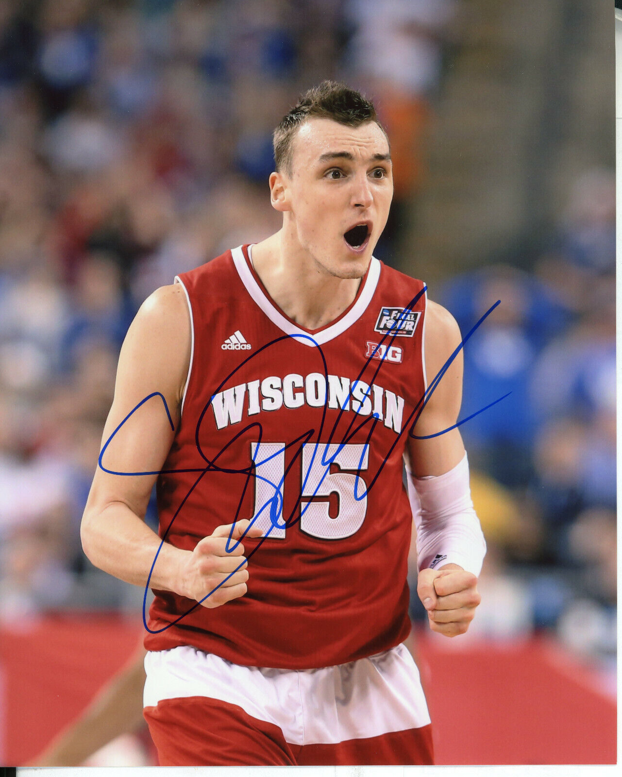 Sam Dekker Autographed 8x10 Wisconsin Badgers#S1501