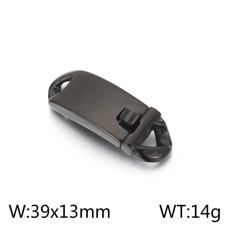 1 Piece Stainless Steel 18K Gold Plated Solid Color