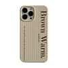 Retro French Style Minimalis Beige Sweater Phone Case for iPhone 7-14