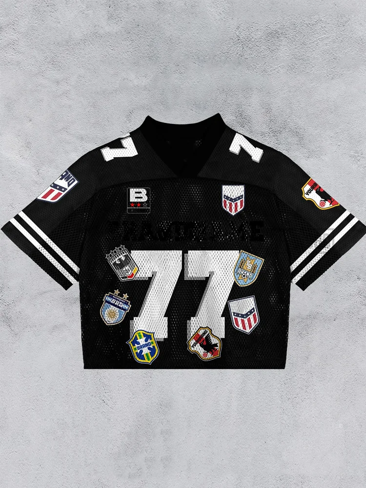 Casual Street Retro Mesh Jersey
