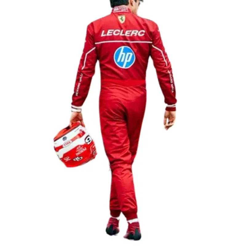 Men's Red Racing Print Jumpsuit