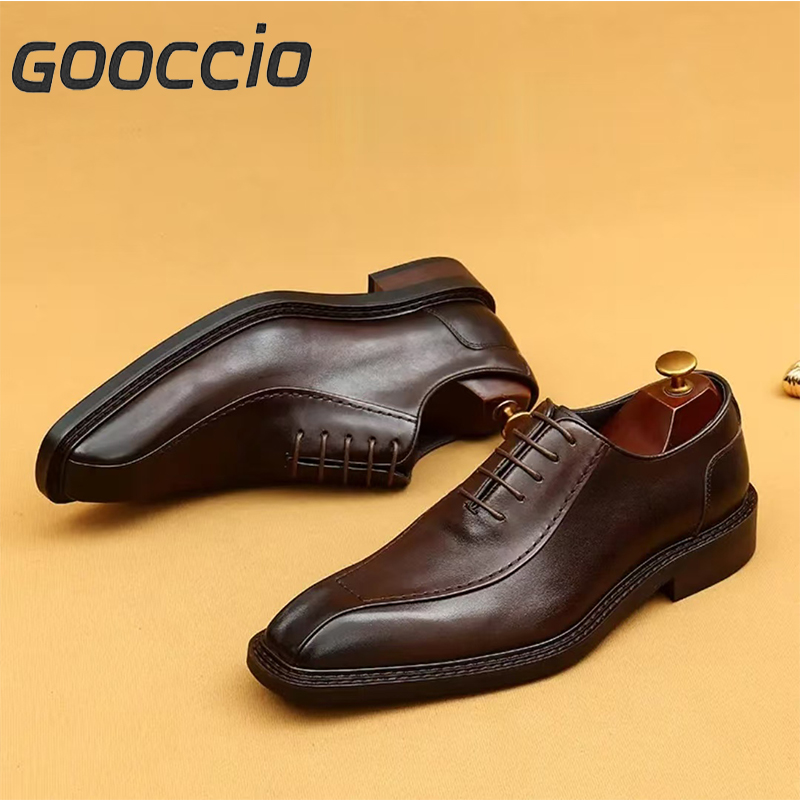FX181  Cowhide Dress Shoes/Oxford Shoes  For Men  GOOCCIO   