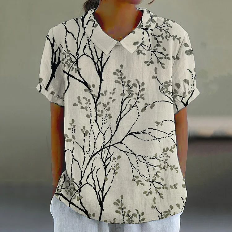 Comstylish Tree Art Pattern Women'S Shirt