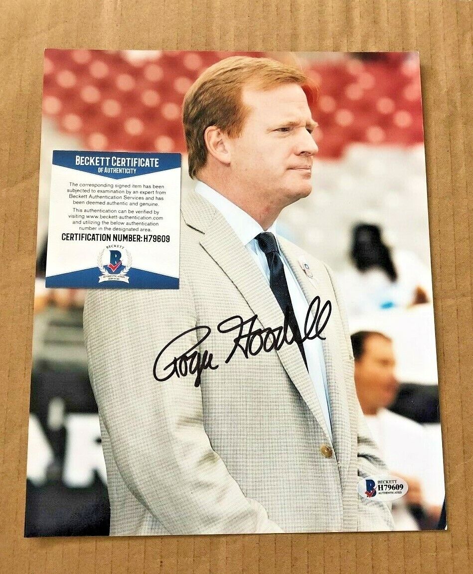 ROGER GOODALL SIGNED 8X10 NFL Photo Poster painting BECKETT CERTIFIED