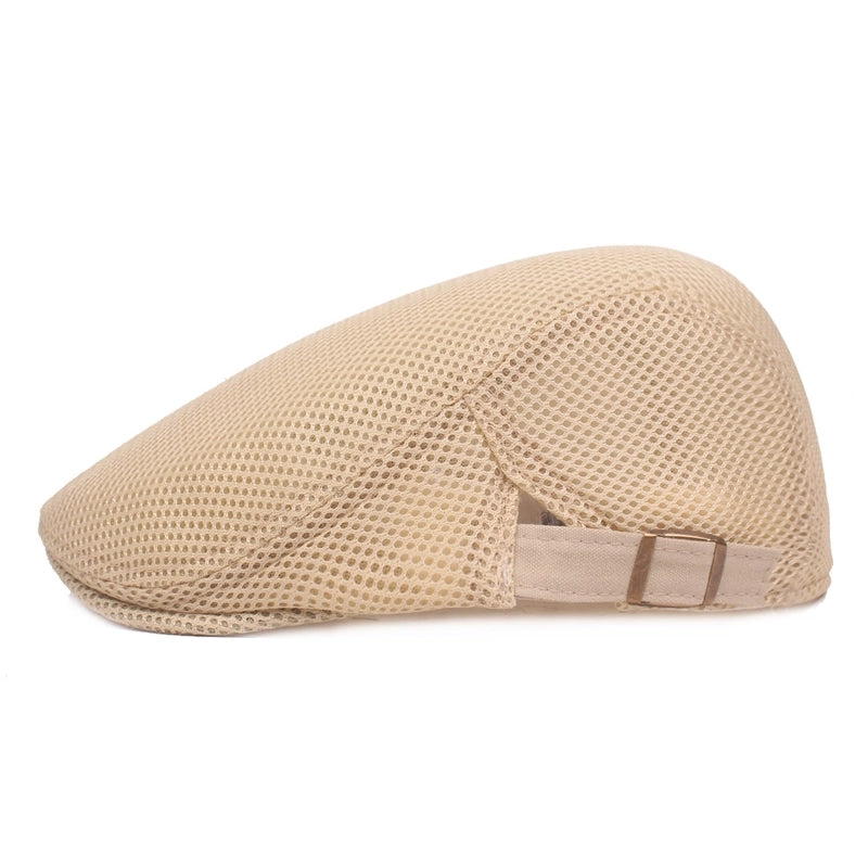 Unisex Minimalist Solid Color Flat Eaves Beret Hat