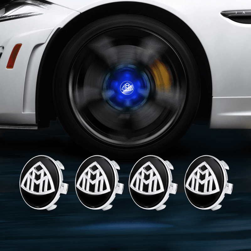 Maybach-Compatible Magnetic Suspension Hub Caps & LED Suspension Luminous Wheel Hub Lights