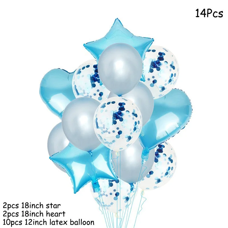 Baby Shower Transparent Baby Boy Girl Bear Bubble Ball Kids 1st Birthday Party Blue Pink Helium Balloon Gender Reveal Decoration