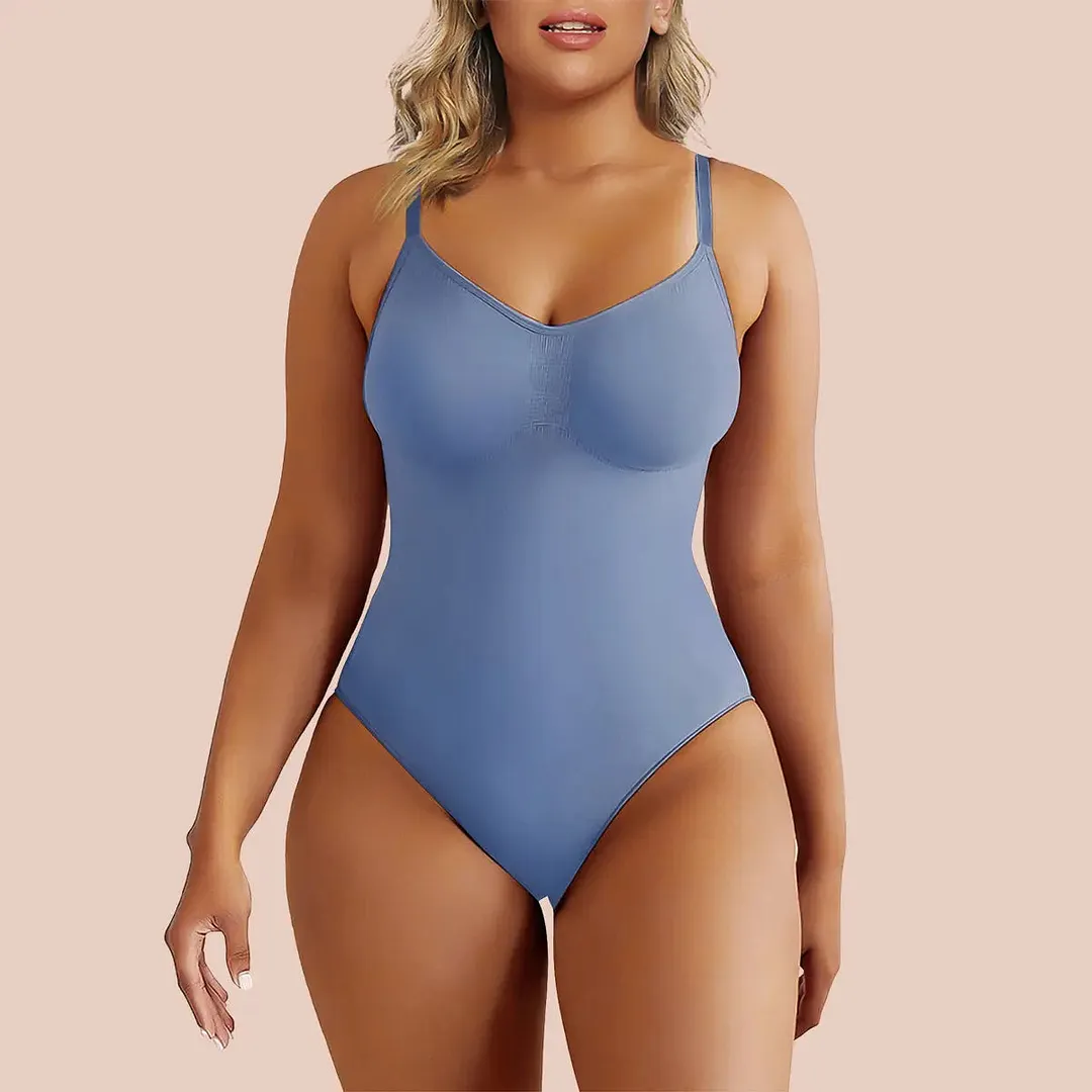 Tummy Control Shapewear Adjustable Straps Seamless Thong Body Shaper
