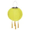 Solar Nylon Lantern Lamp Waterproof Outdoor Hanging Light Festival Decor