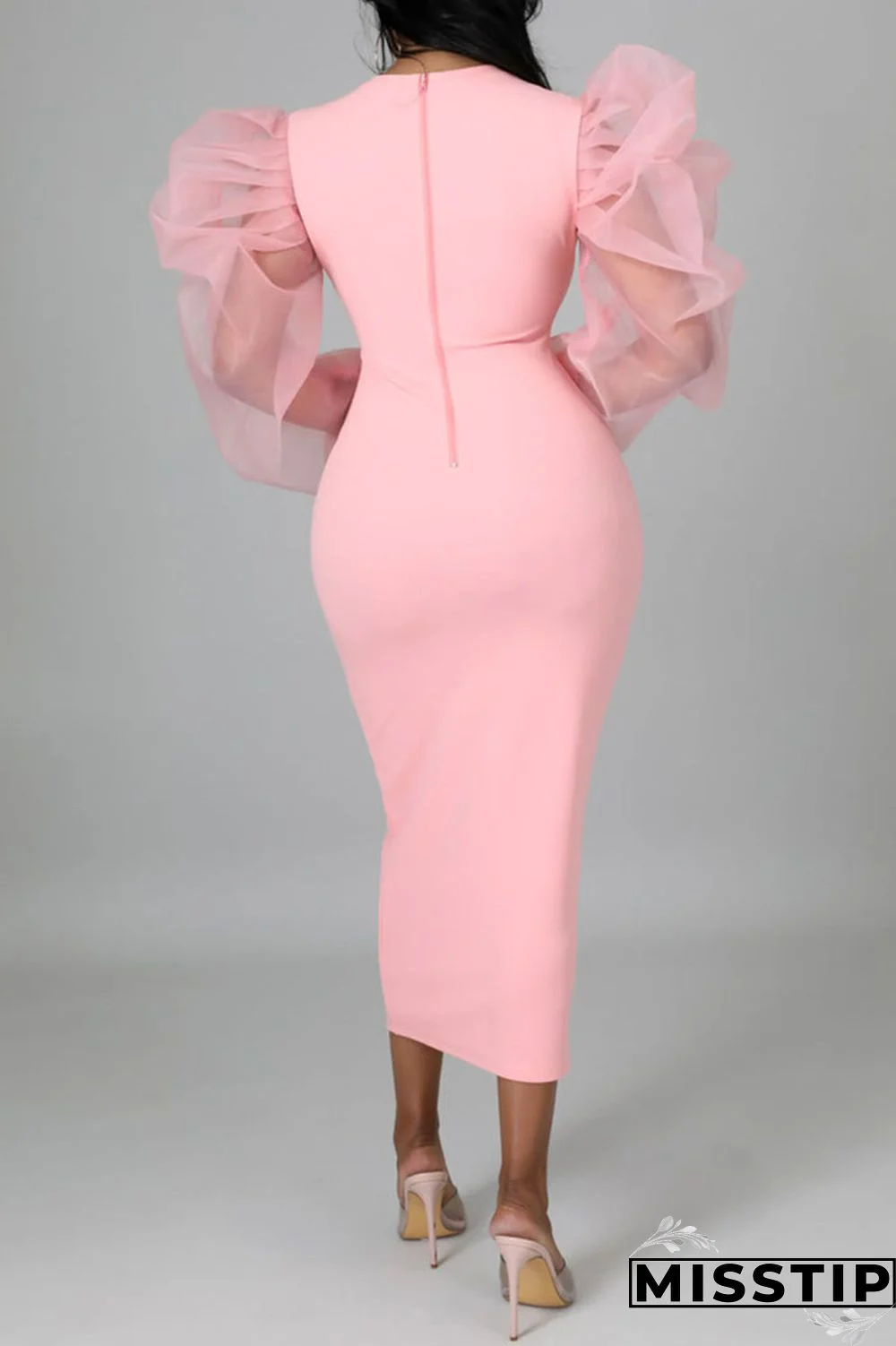 Black Fashion Casual Solid Patchwork O Neck Long Sleeve Dresses