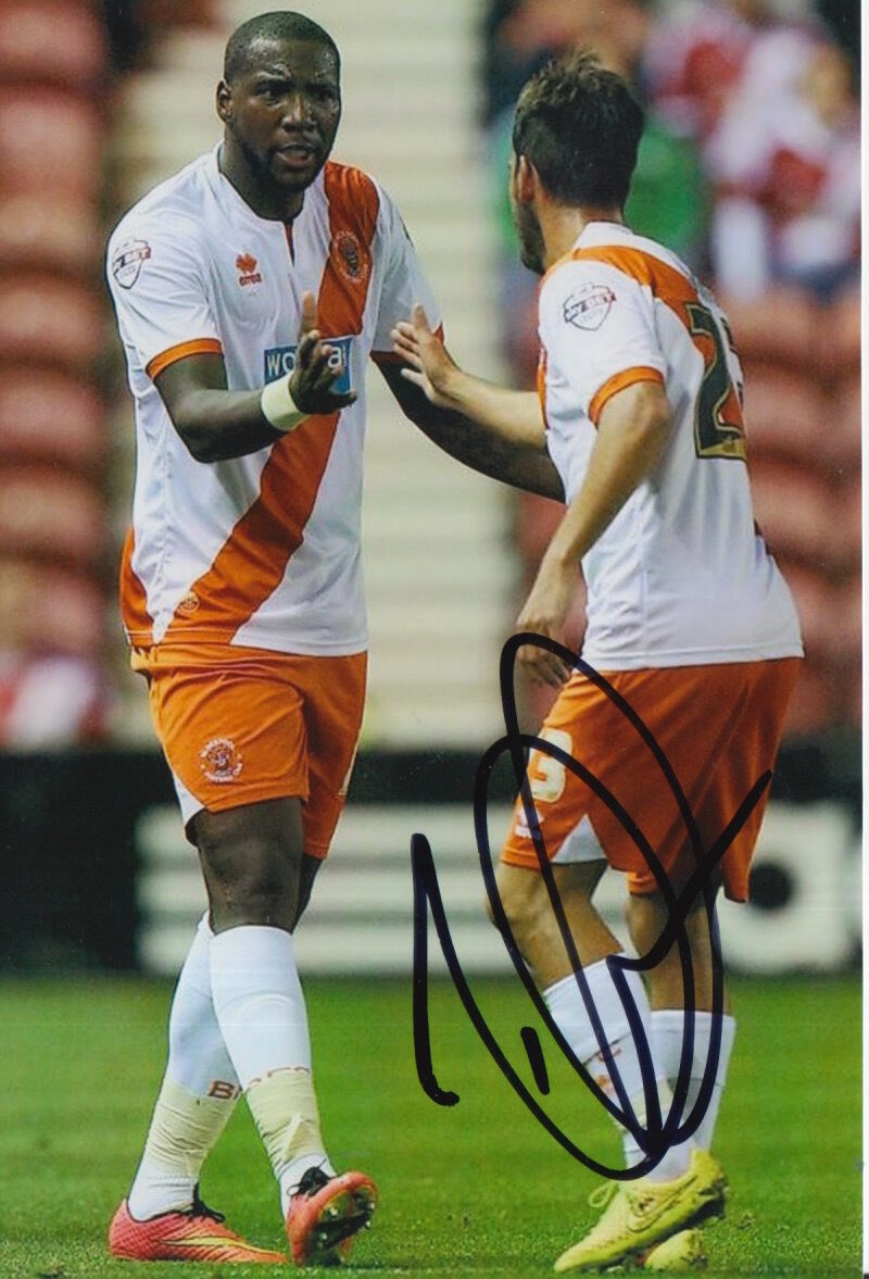 BLACKPOOL HAND SIGNED ISHMAEL MILLER 6X4 Photo Poster painting 1.